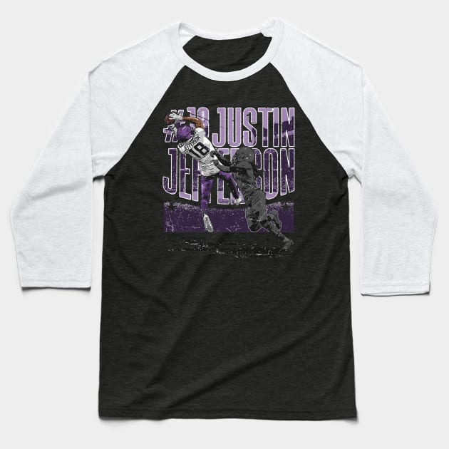 Justin Jefferson Minnesota Catch Baseball T-Shirt by MASTER_SHAOLIN